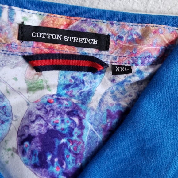 Nwt Esabel C Mens Blue Shortsleeve Polo - Picture 10 of 14